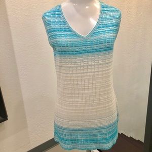 St. John Refined Textured Knit Shell Top